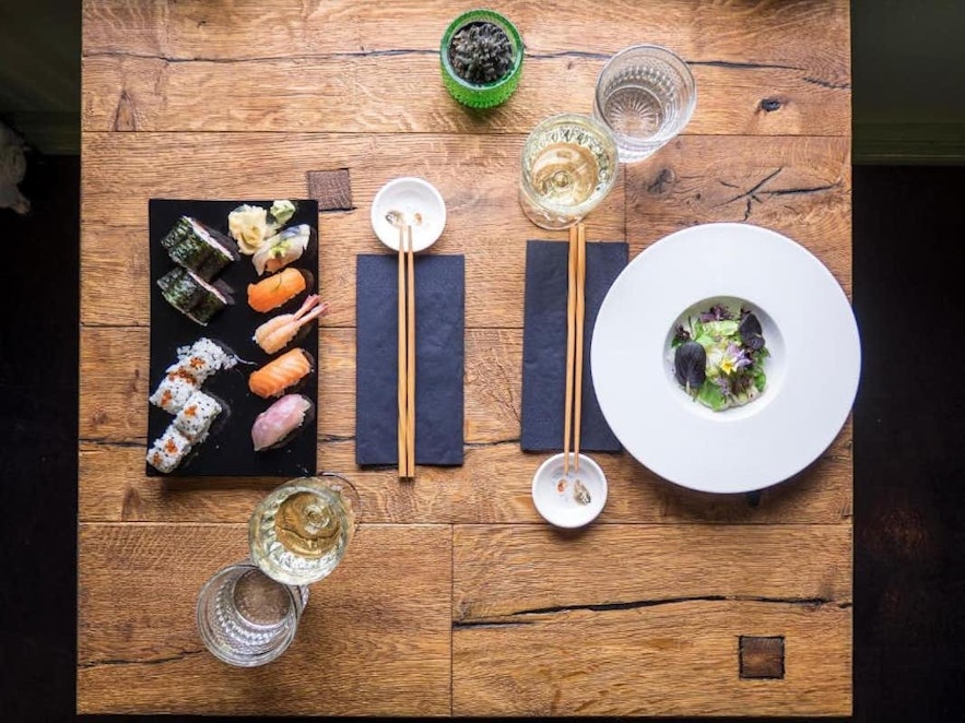 The sushi at Norð Austur is made with the freshest possible ingredients
