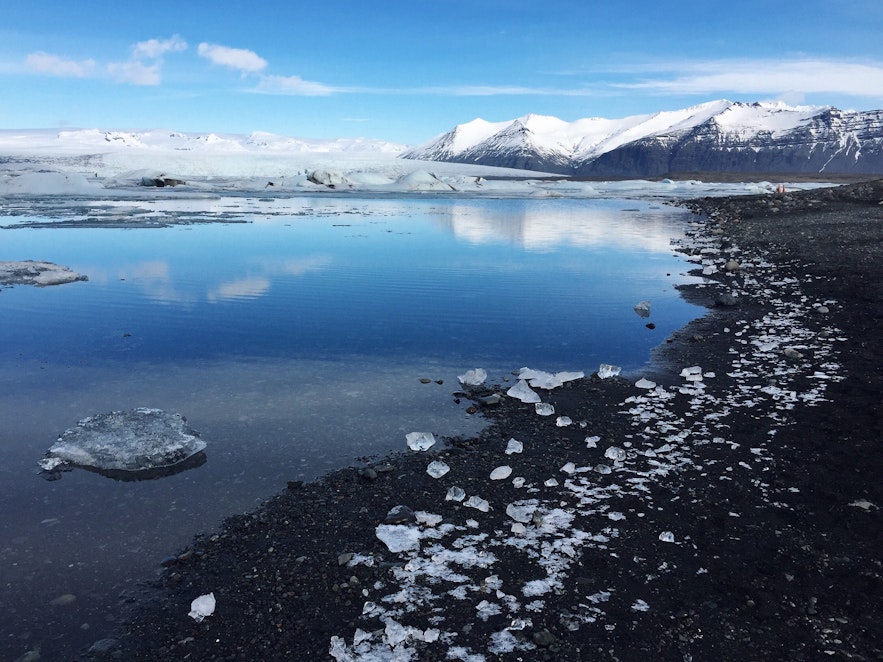 三月的冰岛杰古沙龙冰河湖