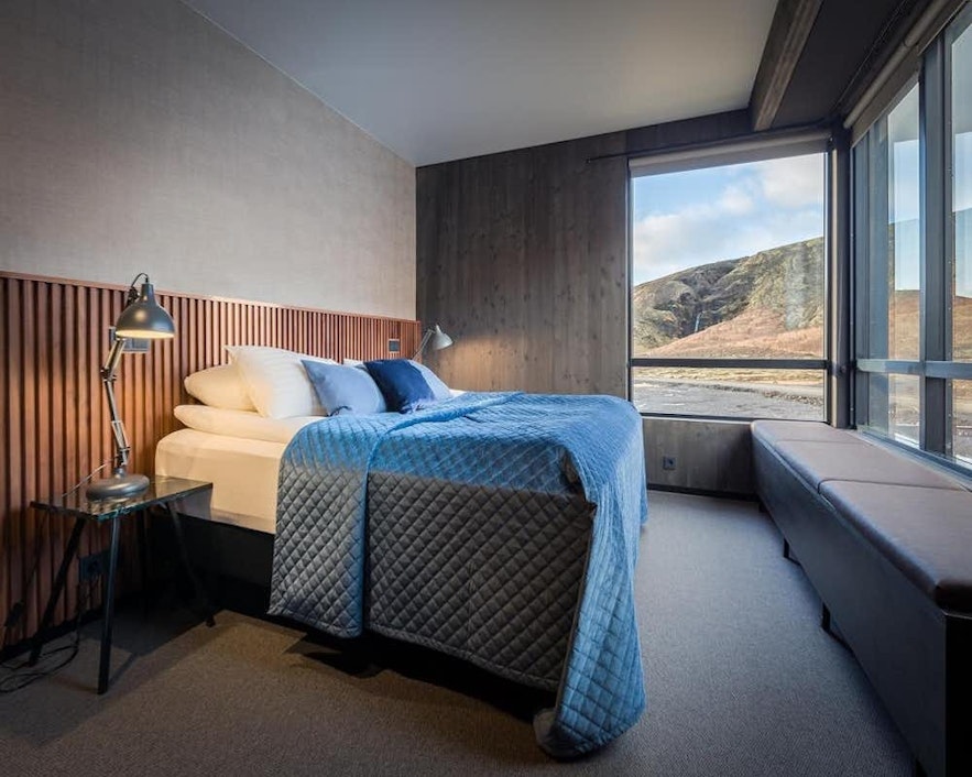 The views from the rooms at Fosshotel Glacier Lagoon are gorgeous.
