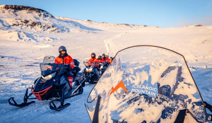 Askur Ice Cave and Snowmobiling