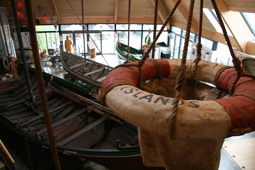 Different sizes of boats are on display at the Maritime Museum.