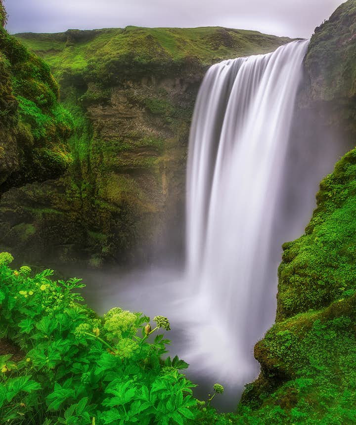 Skógafoss waterfall on Iceland's South Coast