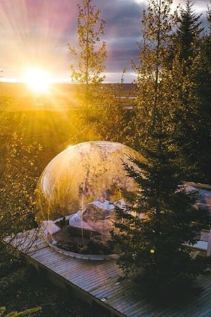Buubble Hrosshagi offers a unique accommodation experience for those seeking to be one-with-nature.