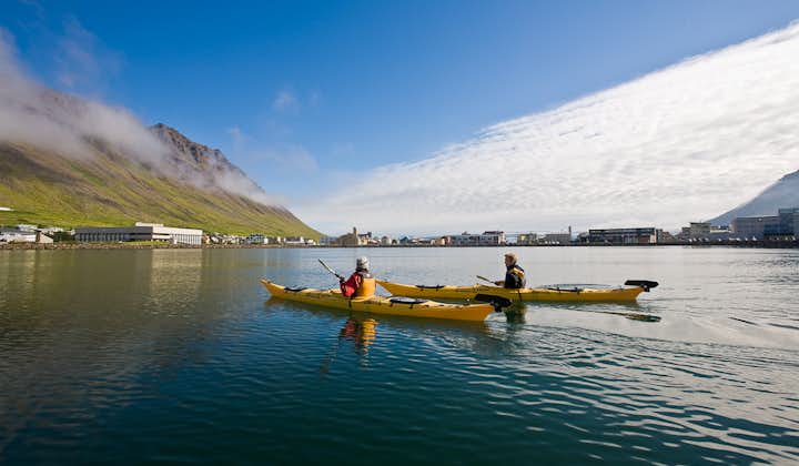 Kayak out into the Westfjords in summer from Ísafjörður.