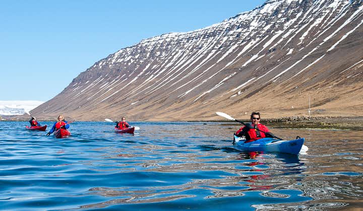 The mountains of the Westfjords are flat-topped and ancient, being formed 16 million years ago.