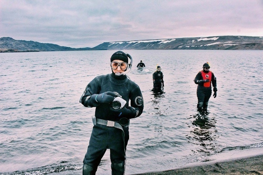 Kleifarvatn Diving in Iceland