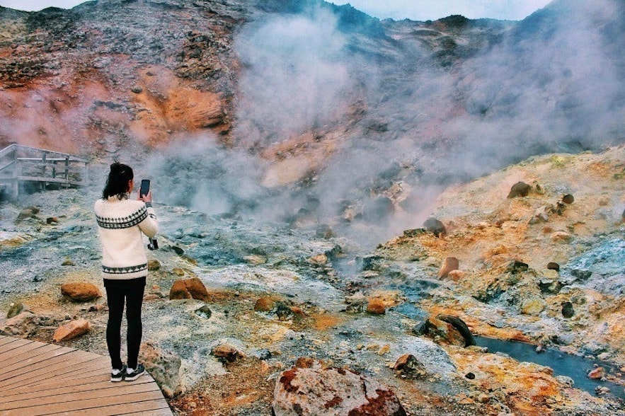 Seltún geothermal area in Iceland