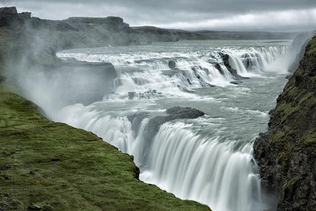 Gullfoss is an awe-inspiring waterfall on the Hvítá river.