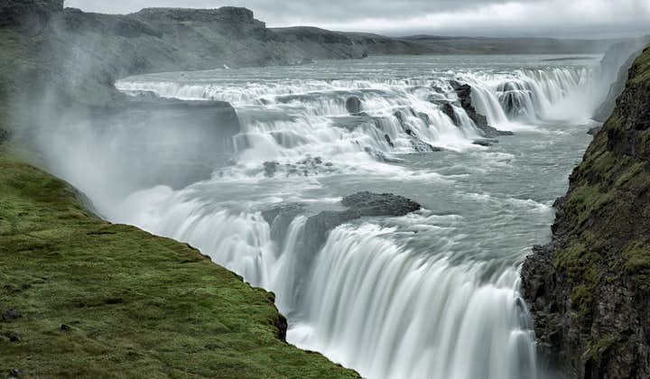 Gullfoss is an awe-inspiring waterfall on the Hvítá river.