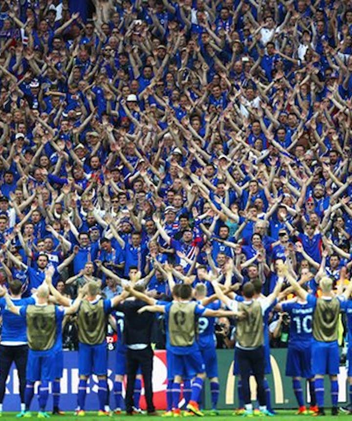 Iceland goes crazy after winning Austria in EURO 2016