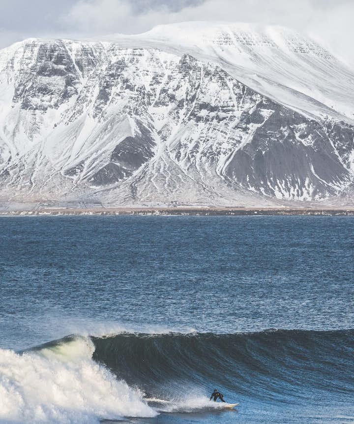 Surfing in Iceland