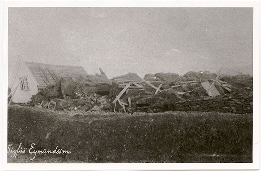 Many Icelandic turf houses could not withstand the 1896 earthquakes