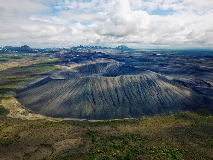 Vulkaan Hverfjall/Hverfell in Noord-IJsland