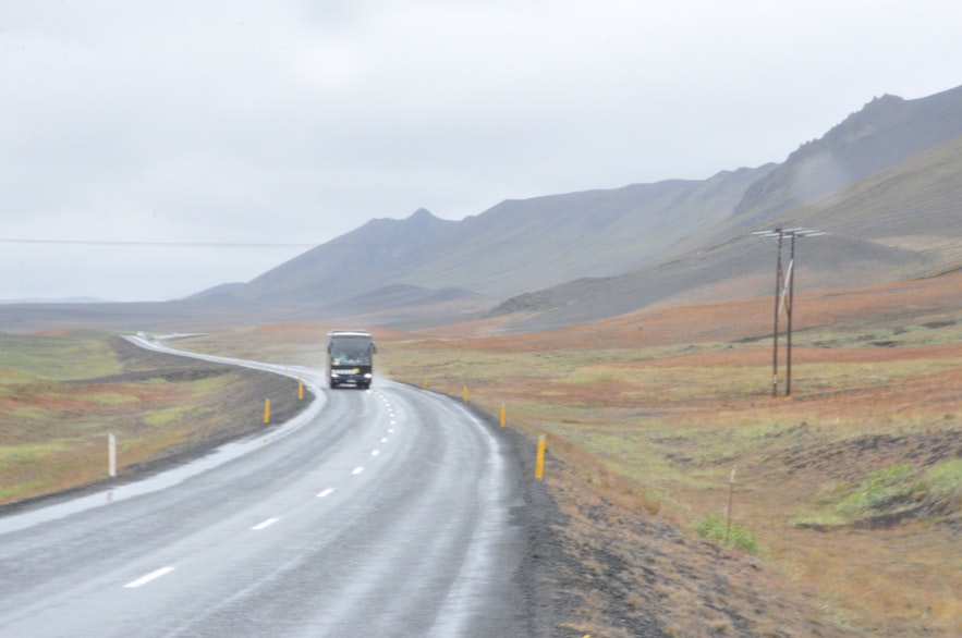 Gorgeous landscape round the ring road in North Iceland