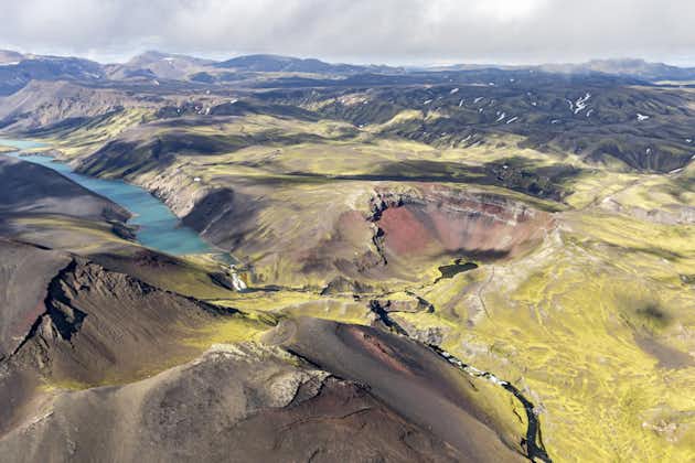 Survol des Cratères de Laki, Glaciers & Hautes Terres pendant 40 minutes depuis Skaftafell