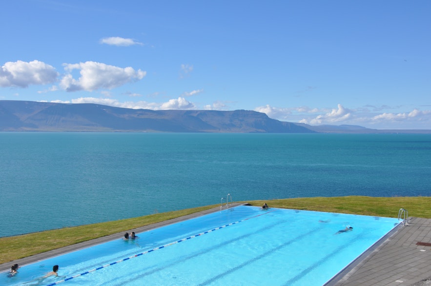 Hofsós infinity pool in Iceland