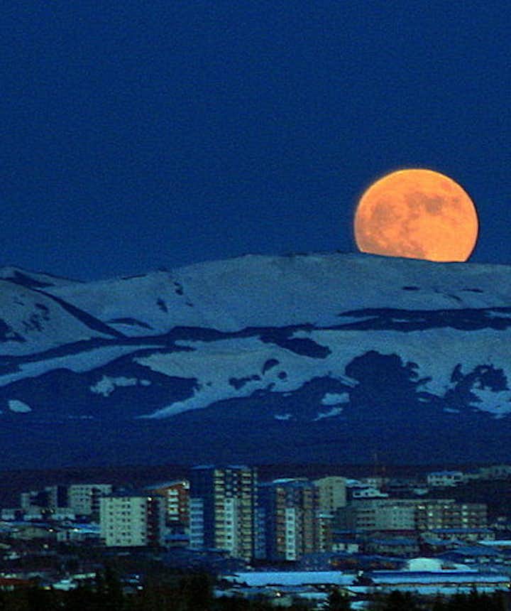See the supermoon in Iceland!