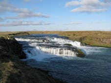 Aegissidufoss waterfall is a picturesque cascade on a river near Hella in South Iceland.