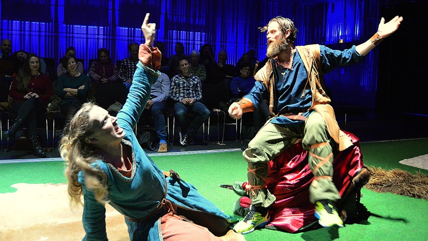 A Hilarious Comedy Show on the Icelandic Sagas in 75 Minutes at Harpa Concert Hall in Reykjavík