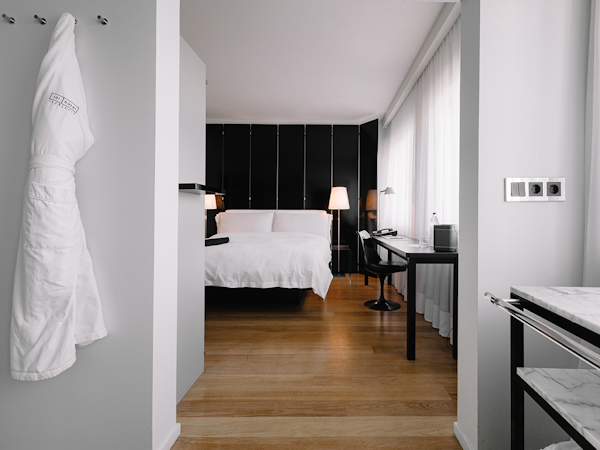 The rooms at 101 Hotel Reykjavik are spacious, modern, and elegant.