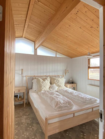 The double bedroom at Hestaland Horse Farm Cottage.