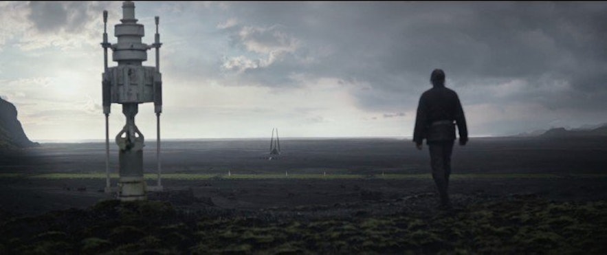 Star Wars Rogue One in Iceland. Image from Slashfilm