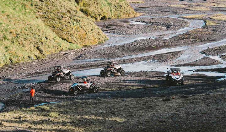The black sands of South Iceland are perfect for buggy tours.