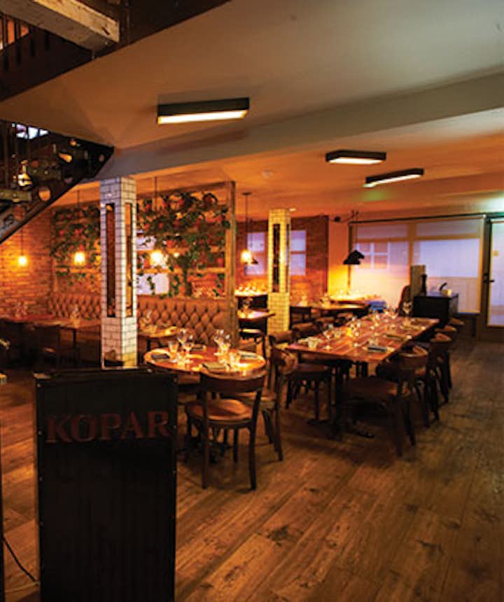 Kopar restaurant's entry hall