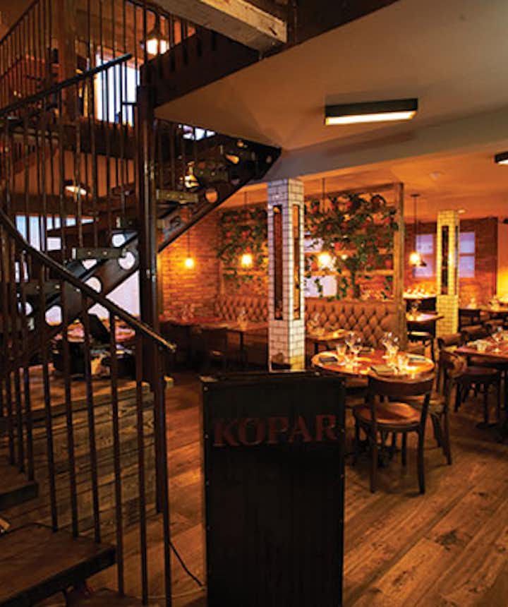 Kopar restaurant's entry hall