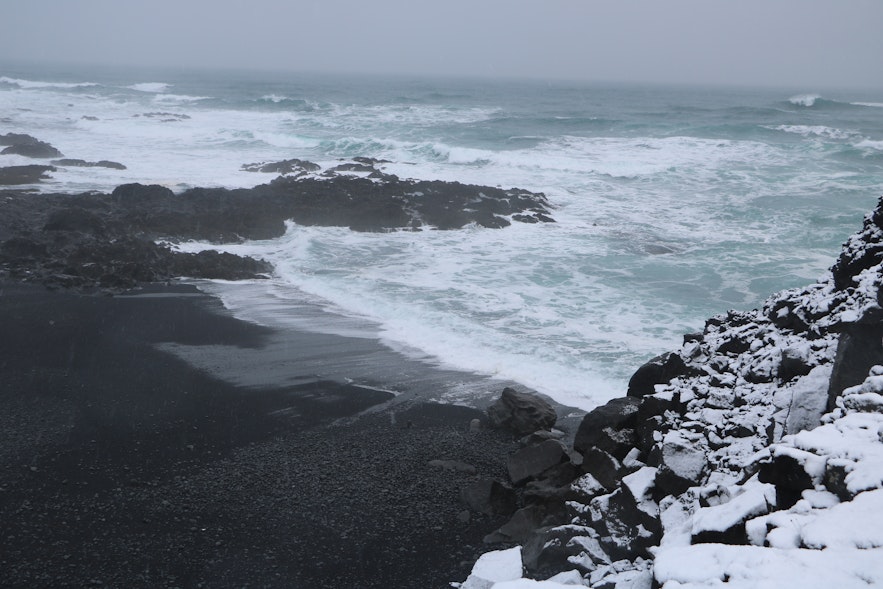 Selatangar on Reykjanes peninsula is vulnerable to harsh weather and powerful waves.