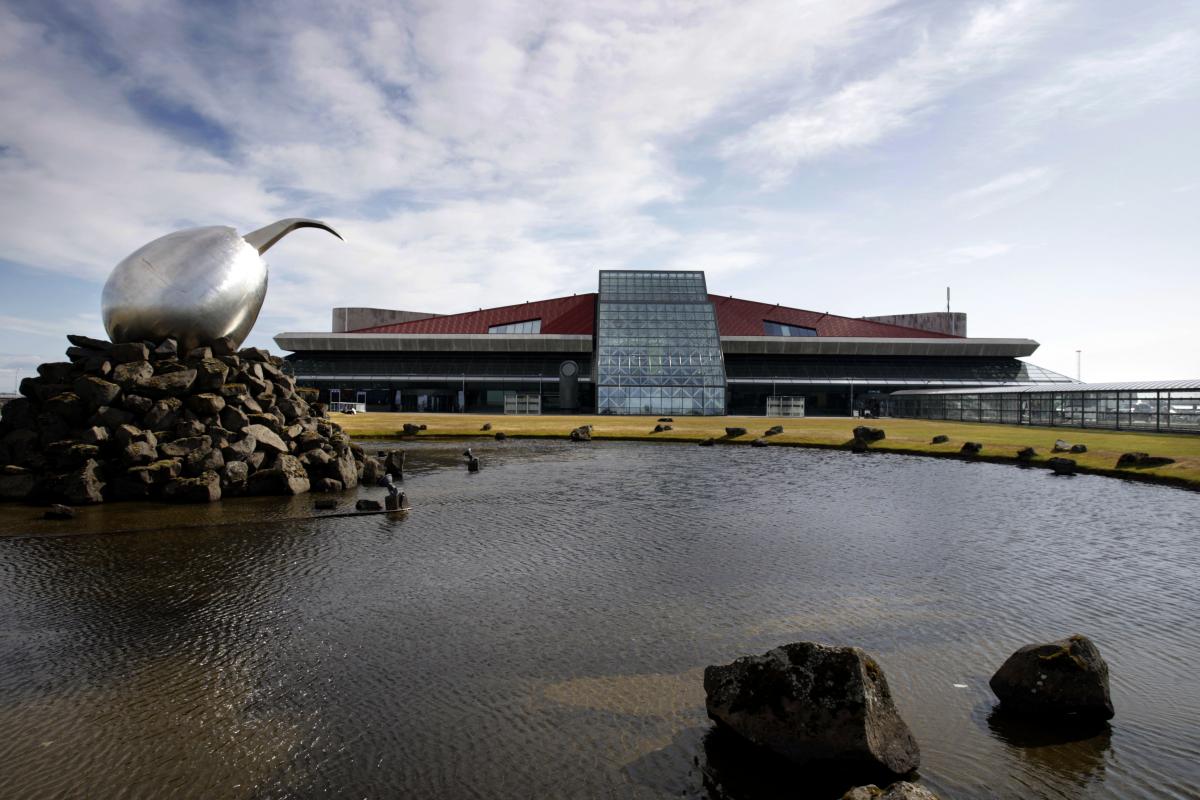 The Jet Nest is one of the two original sculptures in front of Keflavík International Airport in Iceland.