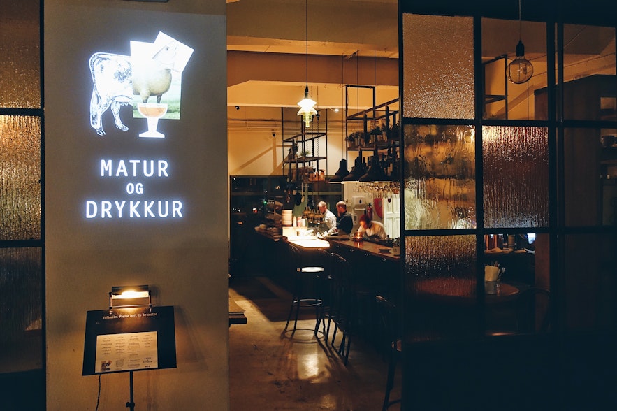 モダンな味に仕上げたアイスランドの伝統料理はMatur og Drykkurで楽しめます