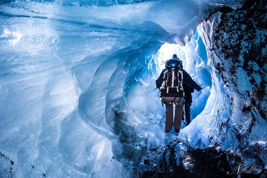 Unstable caves, hidden crevasses, and steep slopes all carry dangers which your guide has trained hard to prepare for.