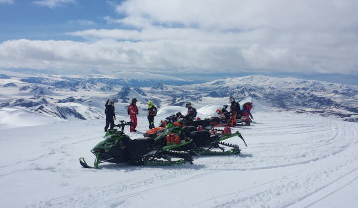 A Snowmobiling tour is a great adventure for the whole family.