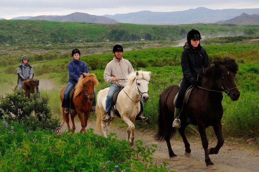 vous pouvez ajouter des activités dans la nature comme ici une balade à cheval en Islande