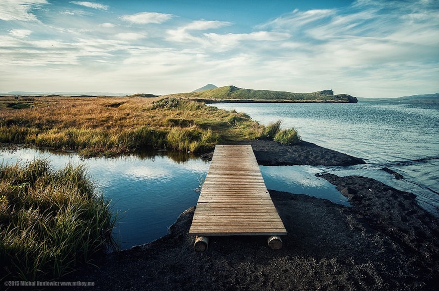 Lac Myvatn dans le nord de l'Islande