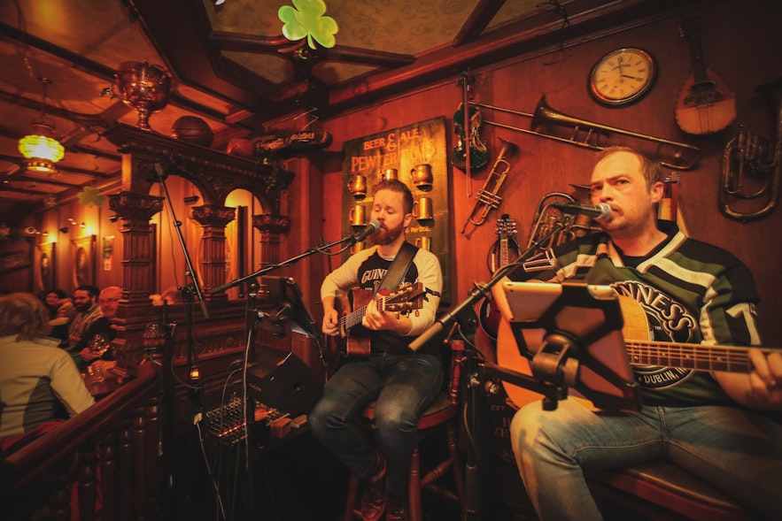 Live troubadours keep the spirits high at the Irishman Pub during the weekends