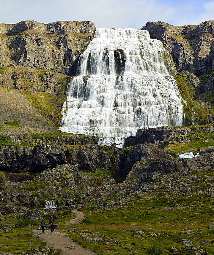 Dynjandi waterfall in the Westfjords in northwest Iceland