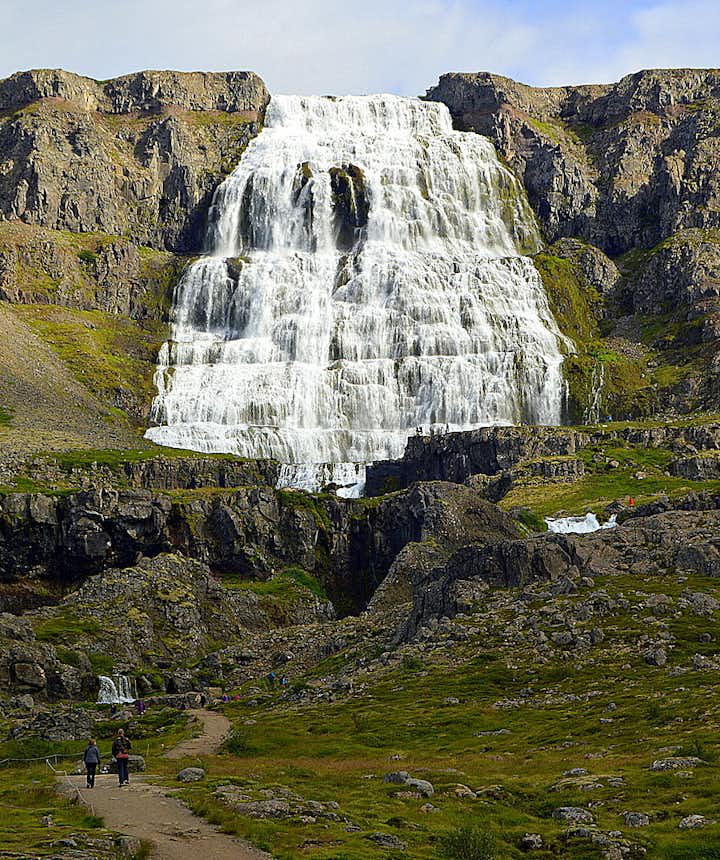 Dynjandi waterfall in the Westfjords in northwest Iceland