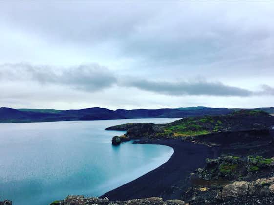 Unique land and water scenery in the Reykjanes Peninsula.