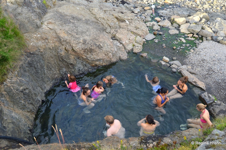 Hellulaug hot pool in the Westfjords