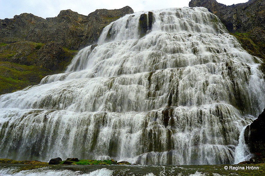 Dynjandi waterfall Westfjords of Iceland