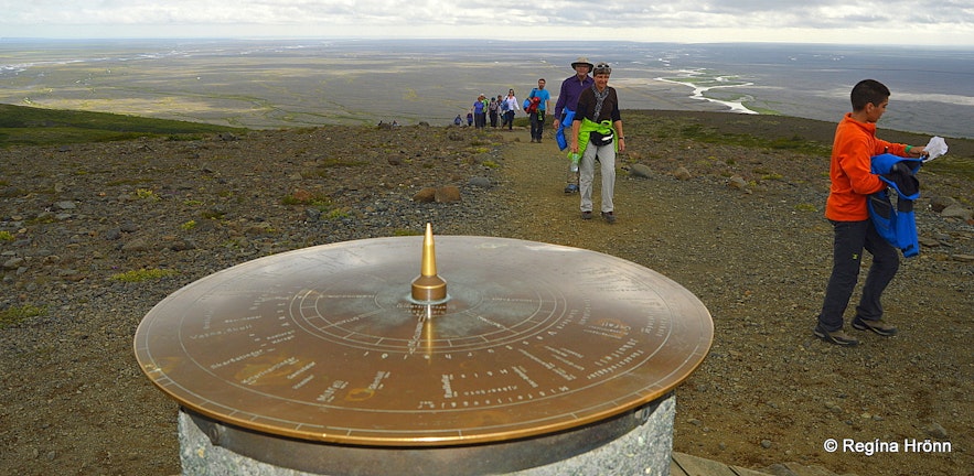 Sjónarsker view-dial in Skaftafell