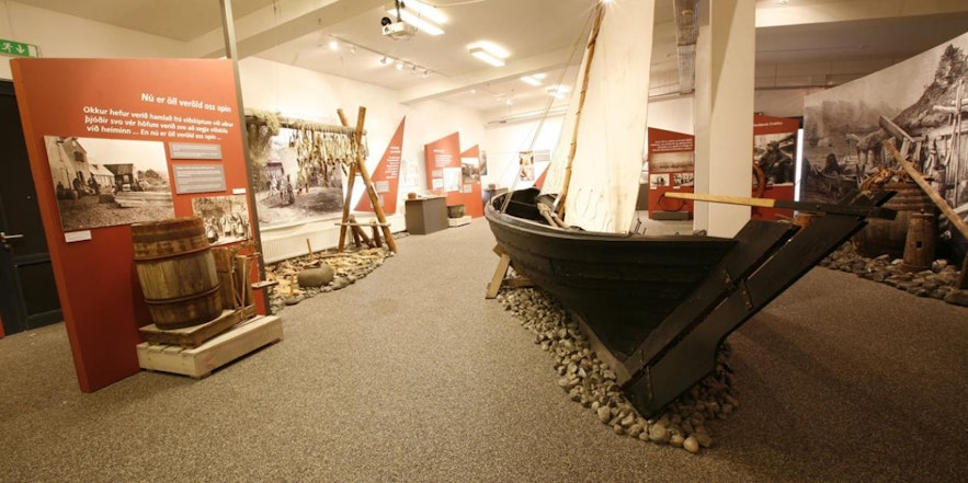 Die Ausstellung des Víkin Maritime Museum