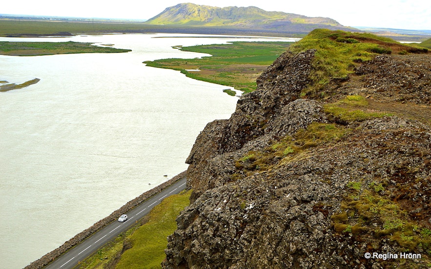 Gaukshöfði cape in Þjórsárdalur valley