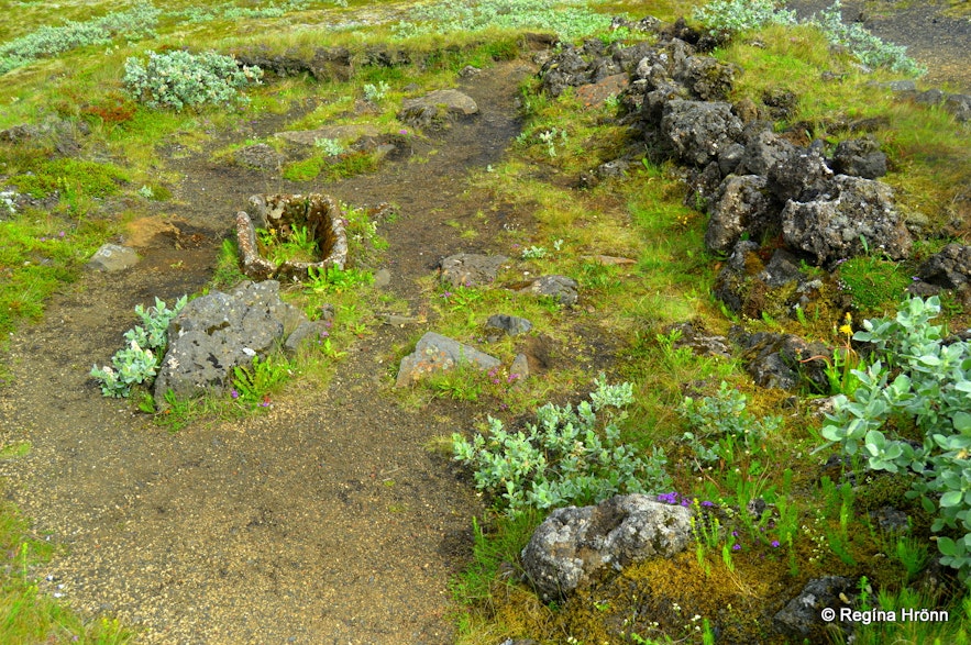 Stöng archaeological site in Þjórsárdalur valley