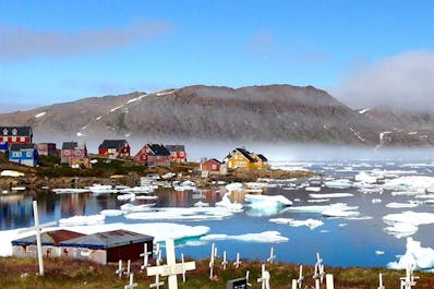 Кулусук – безмятежная деревня на востоке Гренландии.