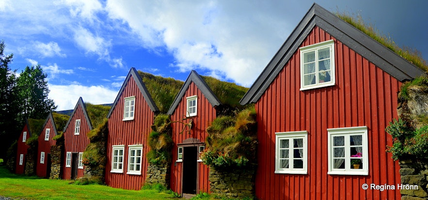Bustarfell turf house museum in East-Iceland