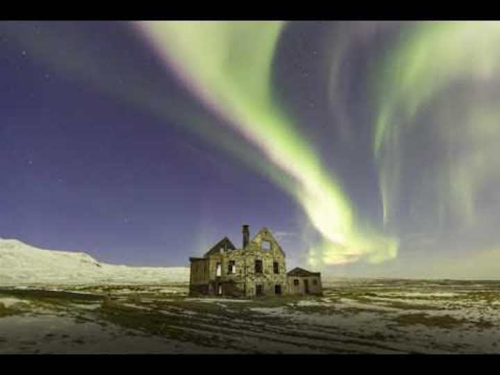 Time lapse movie of Aurora from Snæfellsnes