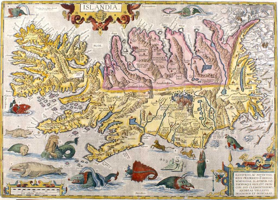 A 16th Century map of Iceland.